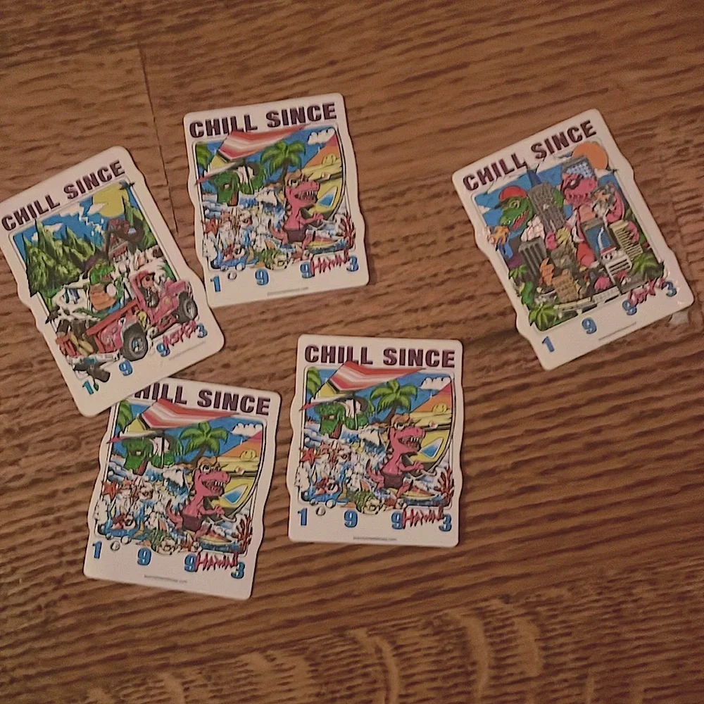 25 brandy melville chill since 93 stickers